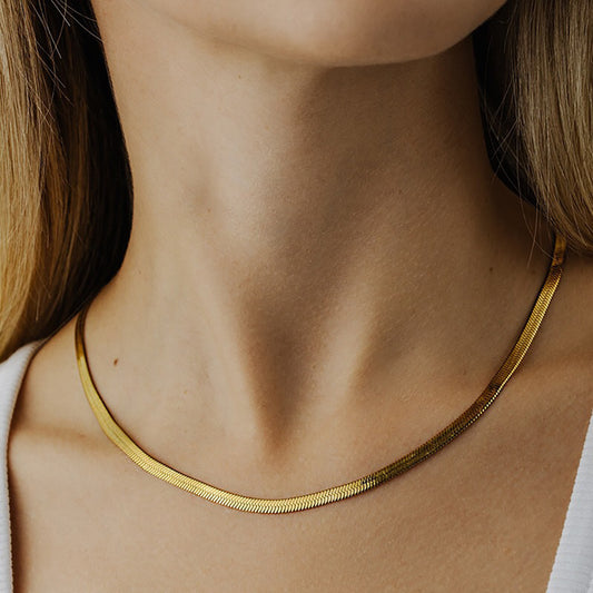 Chunky Double Snake Necklace