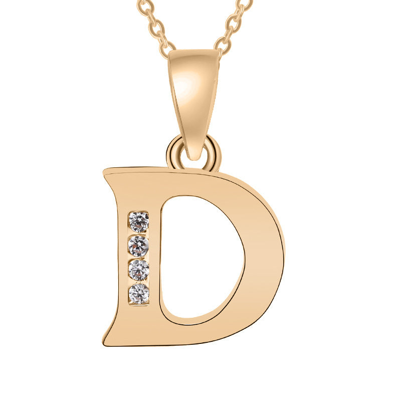 Bedazzled Initial Necklace