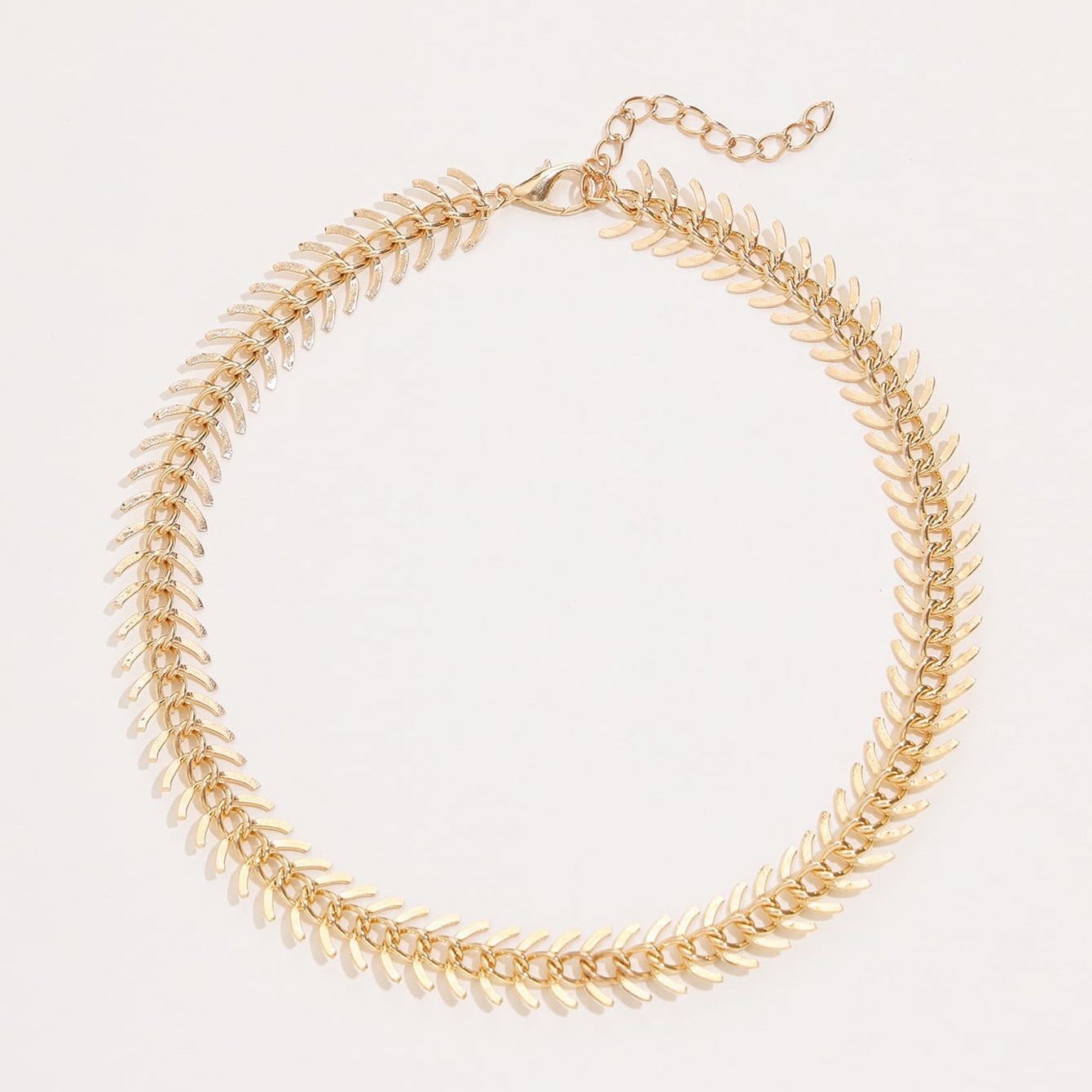 Fishbone Chain Necklace