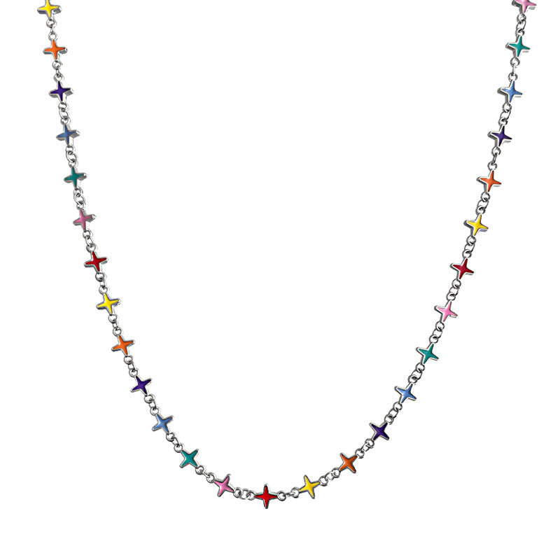Colorful Cross Necklace