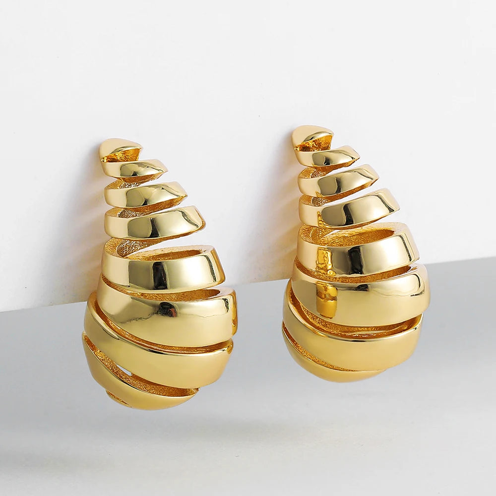Chunky Dome Drop Earrings