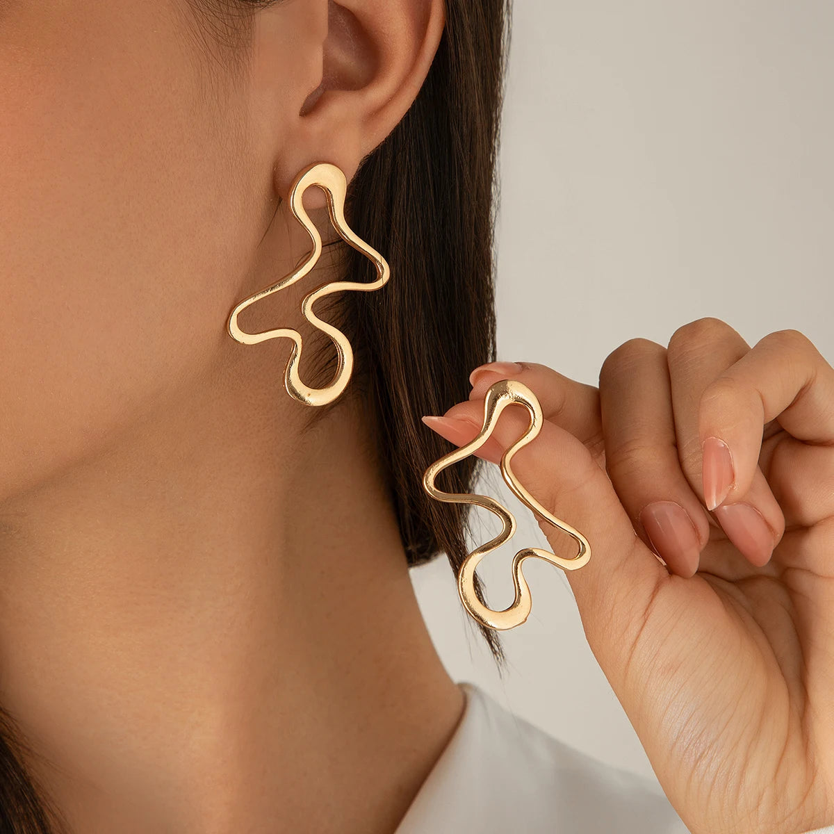 Irregular Hoop Earrings