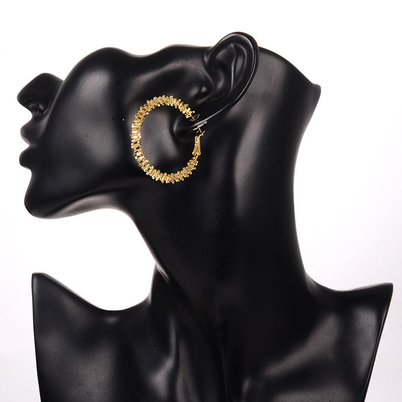 Stacked Geometric Hoop Earrings