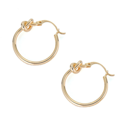 Knotted Hoop Earrings