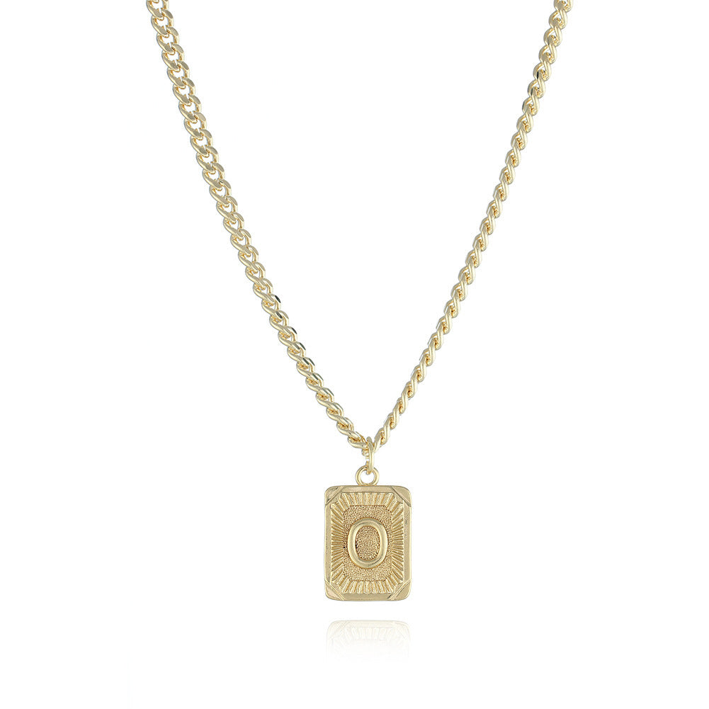 Gold Plated Initial Pendant