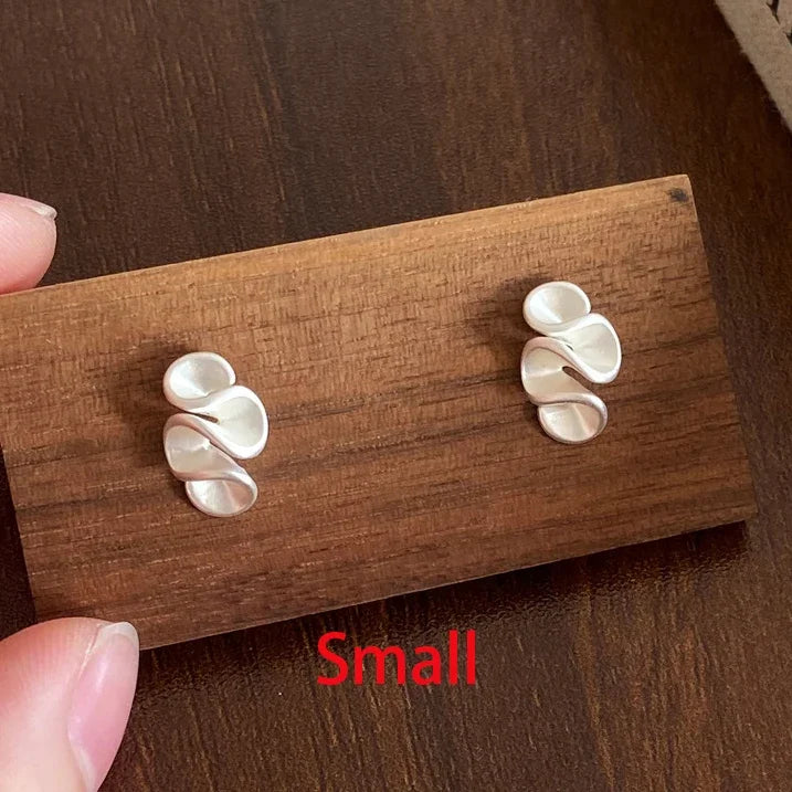 Twisted Flower Stud Earring