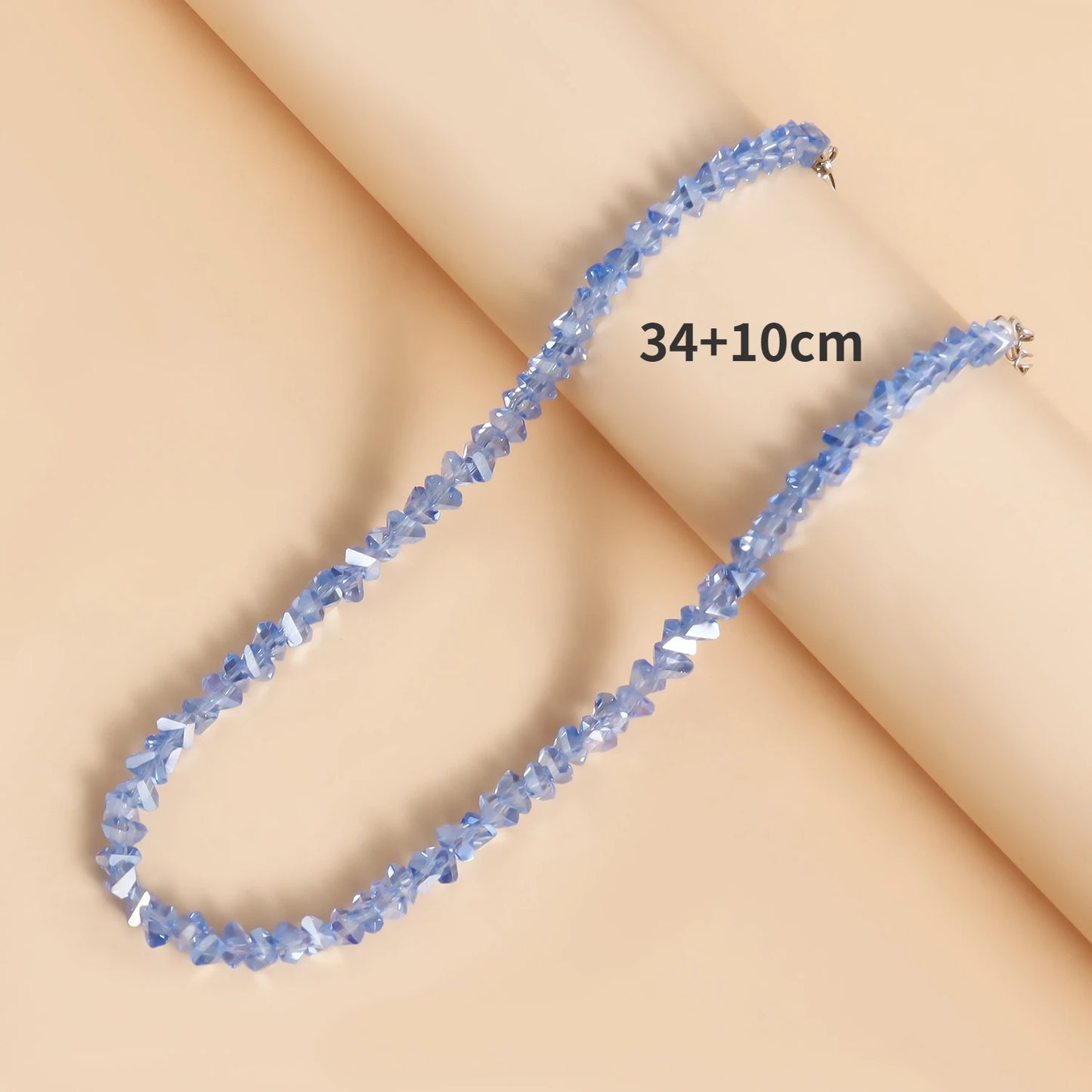 Crystal Irregular Beaded Choker