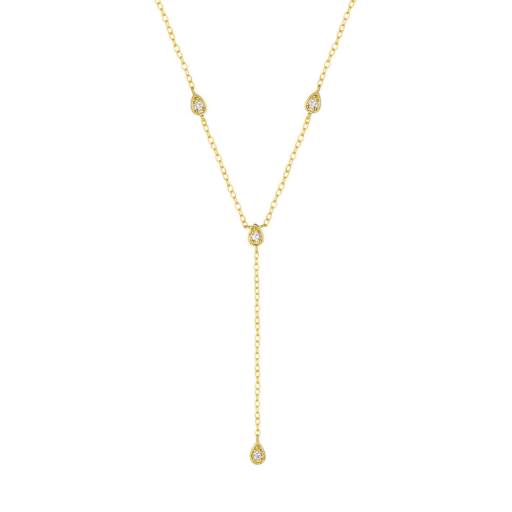 Simple Studded Lariat