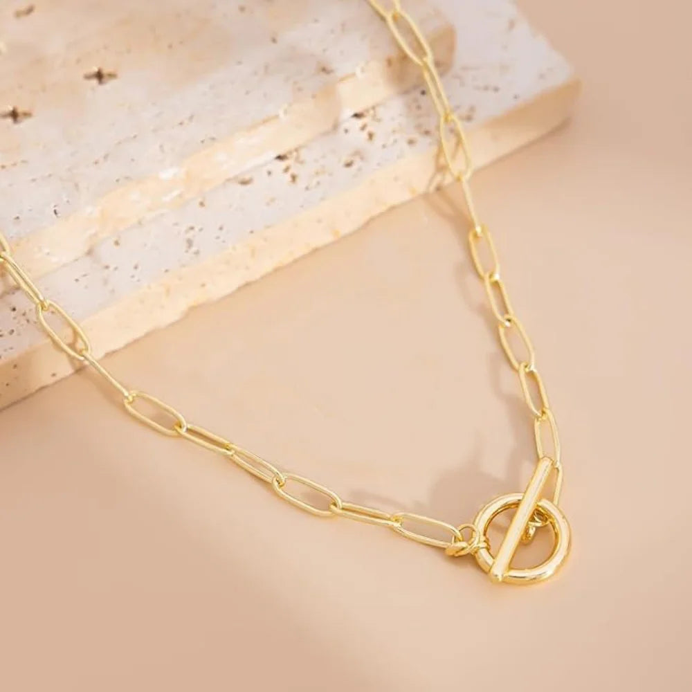 14K Gold Paperclip Chain
