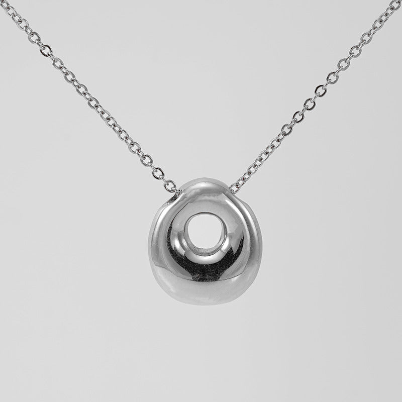 Glossy Bubble Letter Necklace