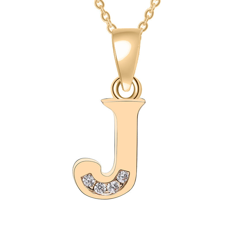 Bedazzled Initial Necklace