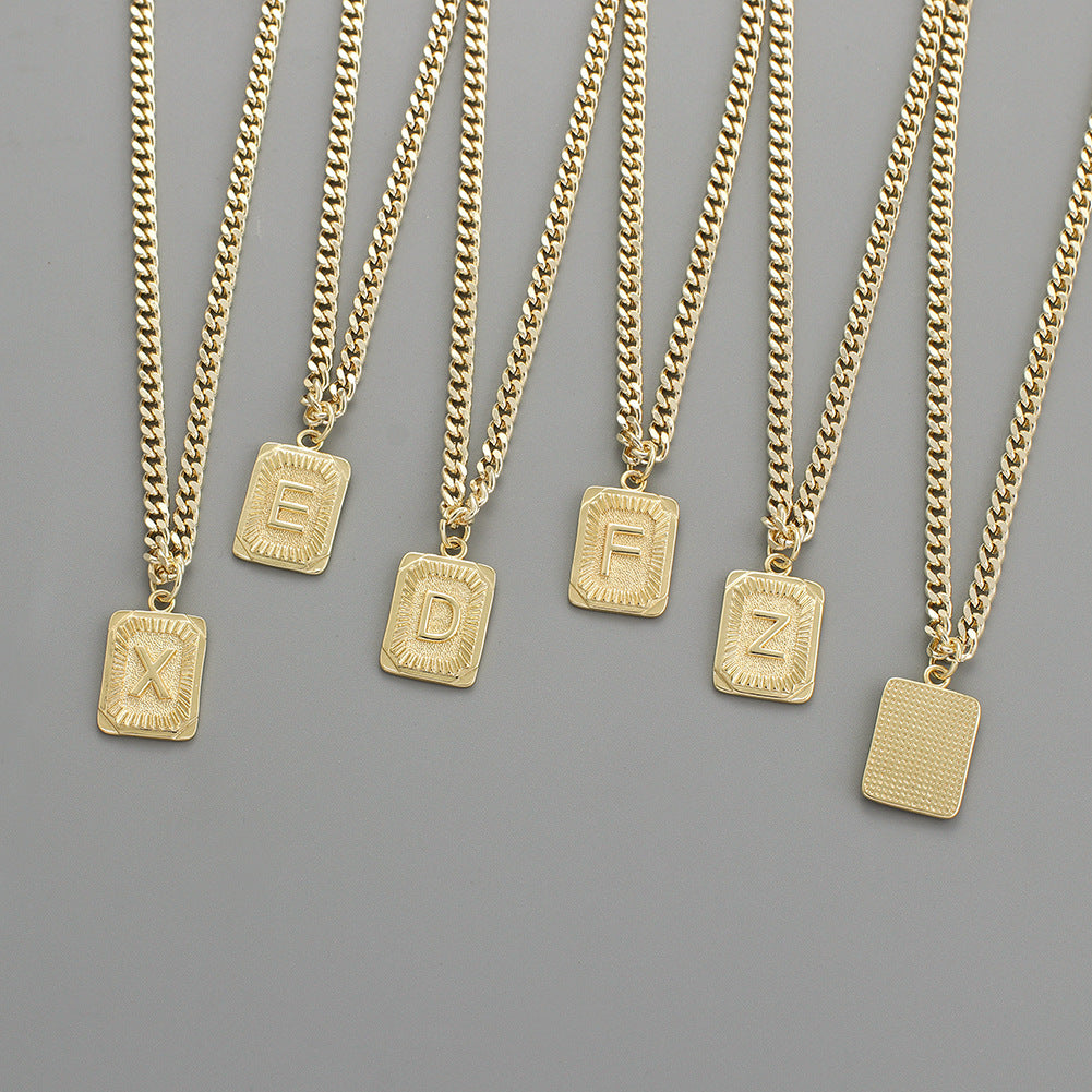 Gold Plated Initial Pendant