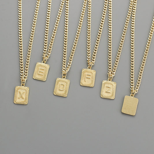 Gold Plated Initial Pendant