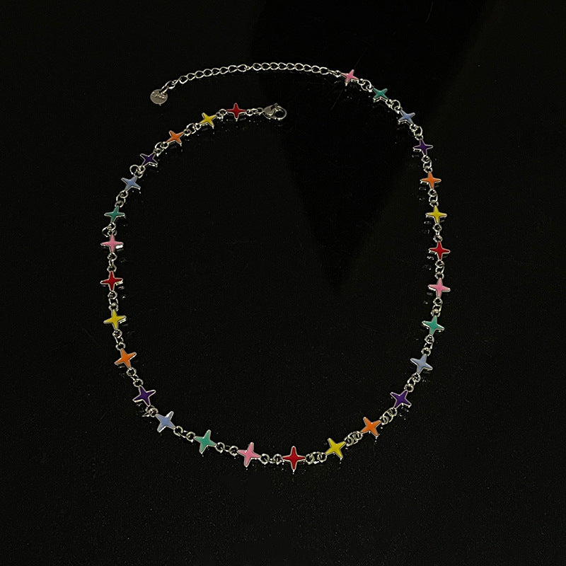 Colorful Cross Necklace