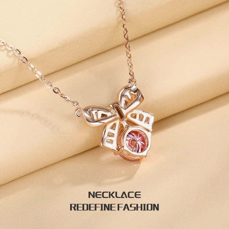 Sterling Silver Lucky Bow Necklace - Forge & Form