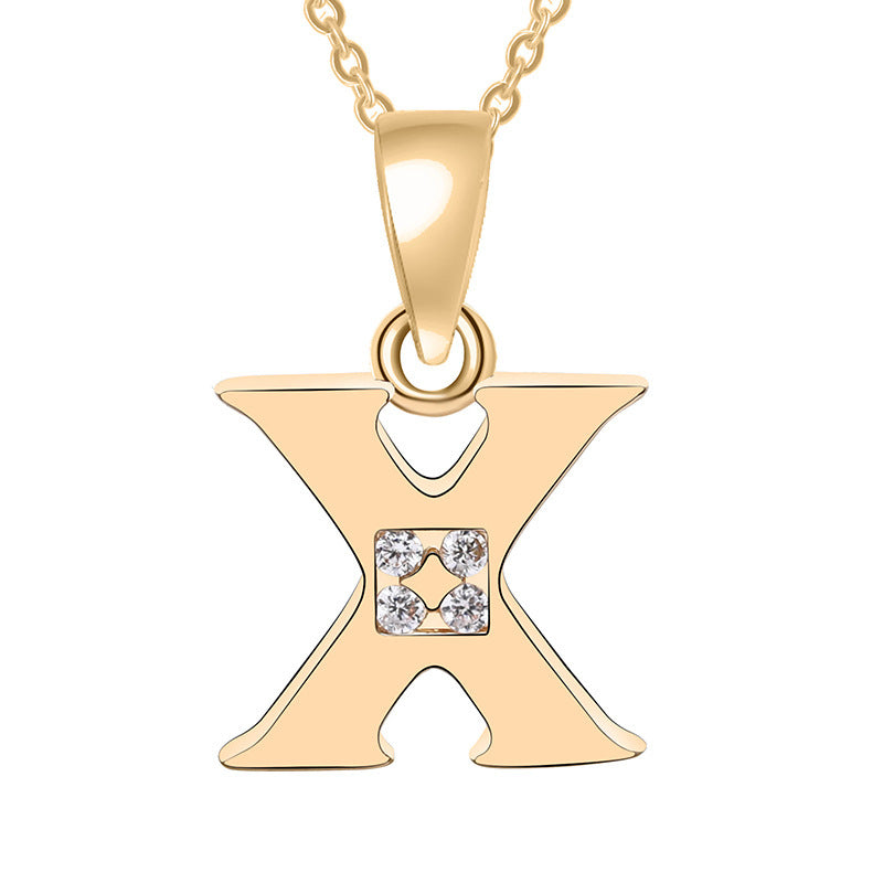 Bedazzled Initial Necklace