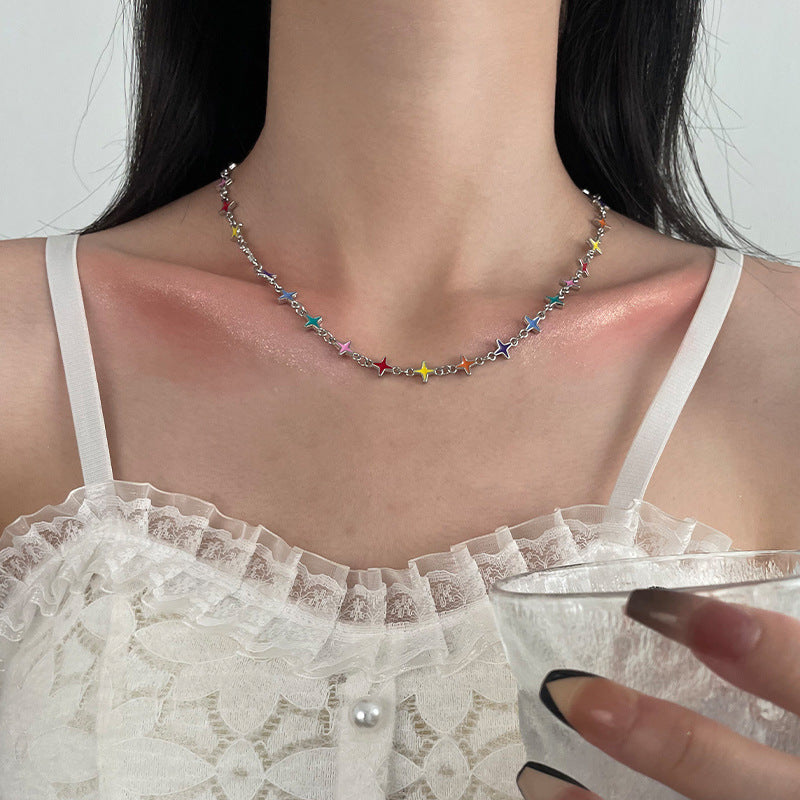 Colorful Cross Necklace