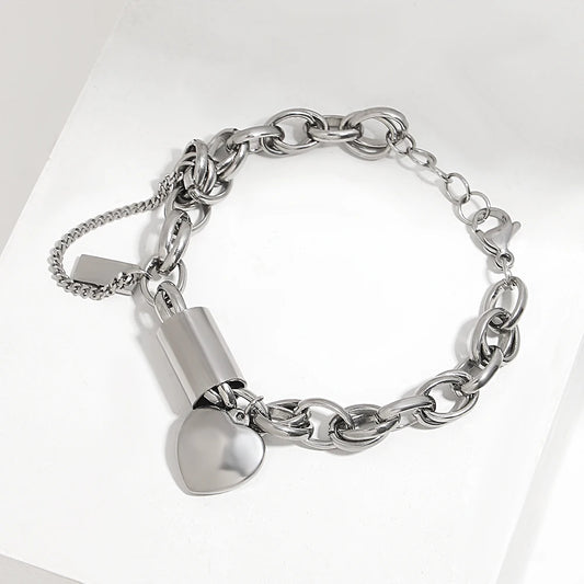 Chained Heart Bracelet