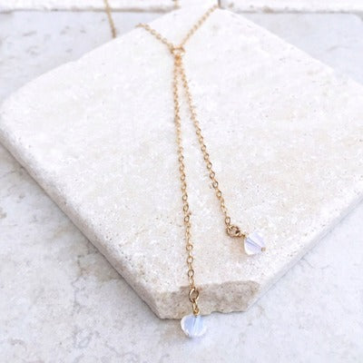 Delicate Crystal Lariat
