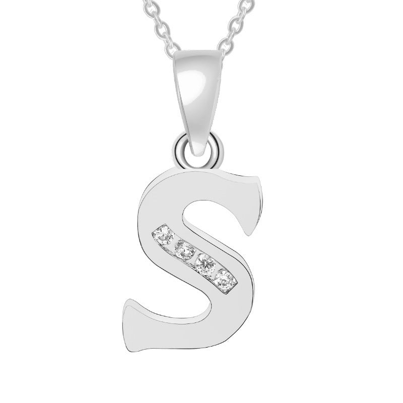 Bedazzled Initial Necklace