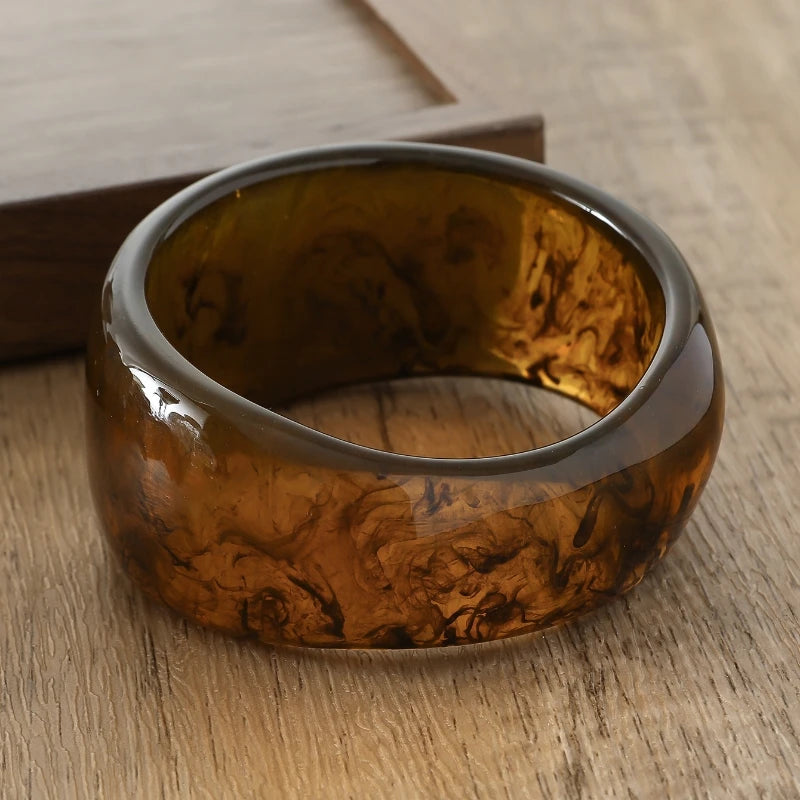 Coffee Acrylic Bangle
