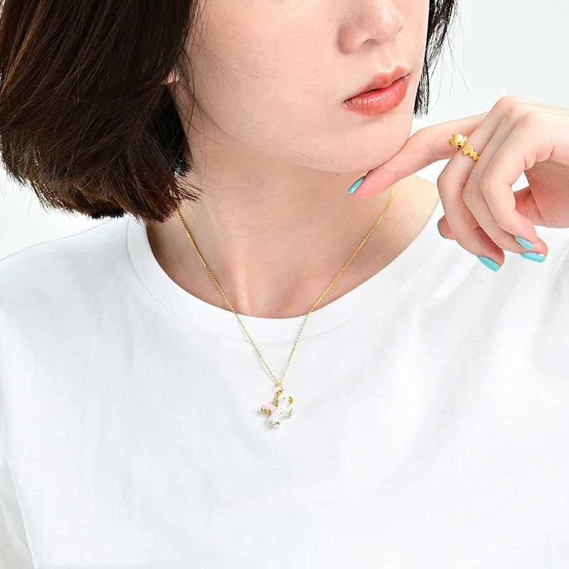 Sterling Silver Pegasus Necklace - Forge & Form