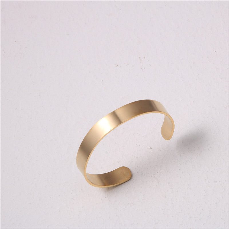 Gold Plated Classic Cuff Bracelet - Forge & Form