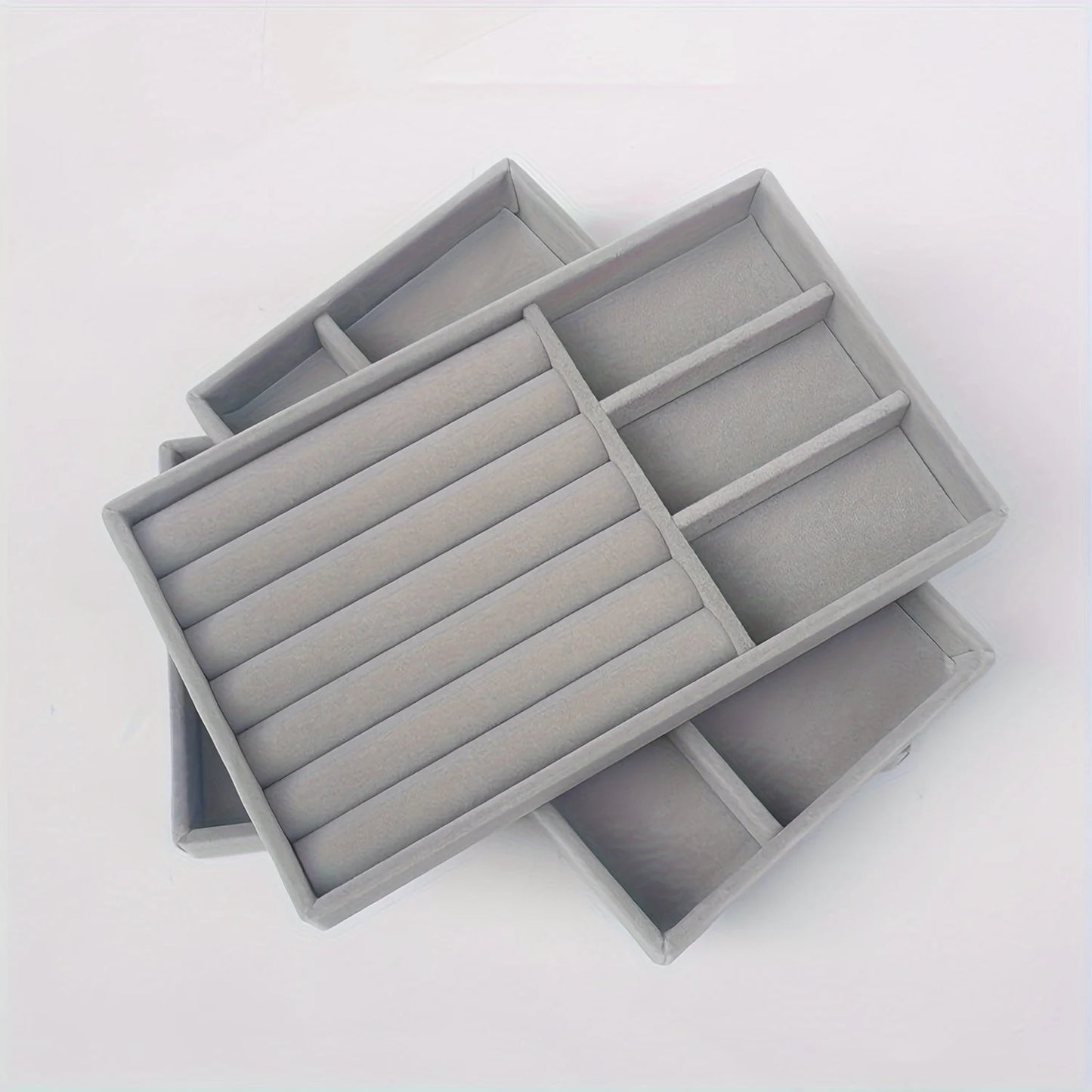 Stackable Velvet Jewelry Organizer