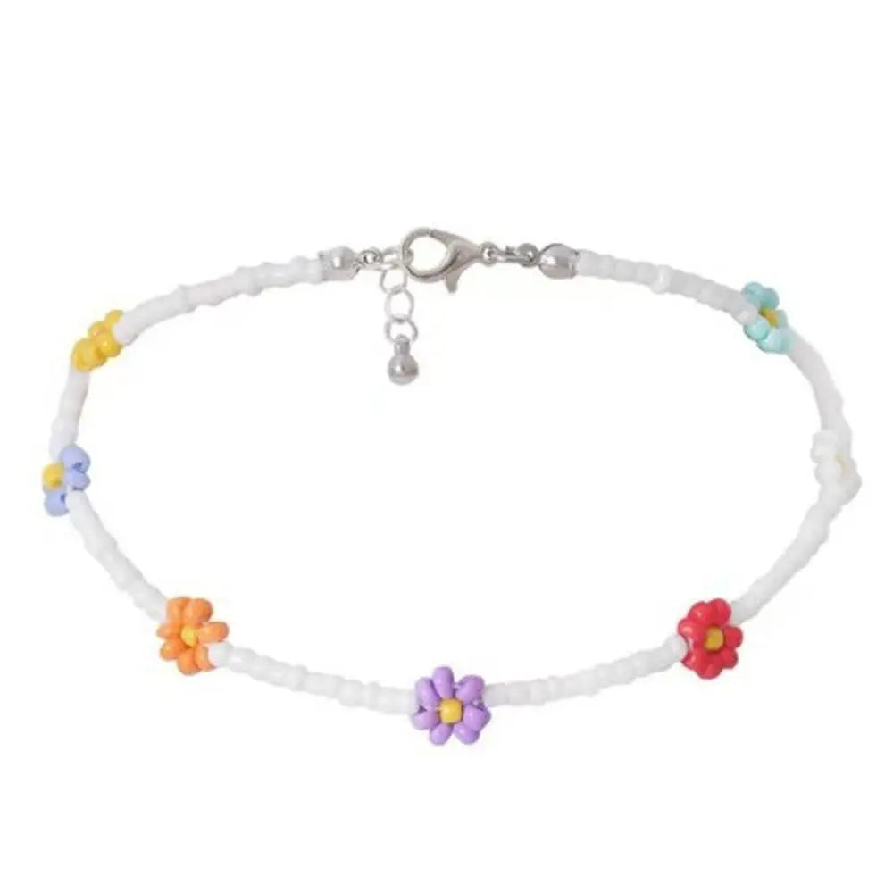 Daisy Beaded Choker