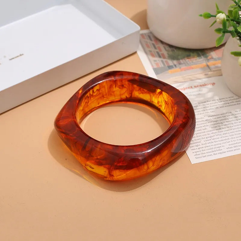 Coffee Acrylic Bangle