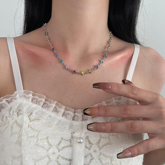 Colorful Cross Necklace