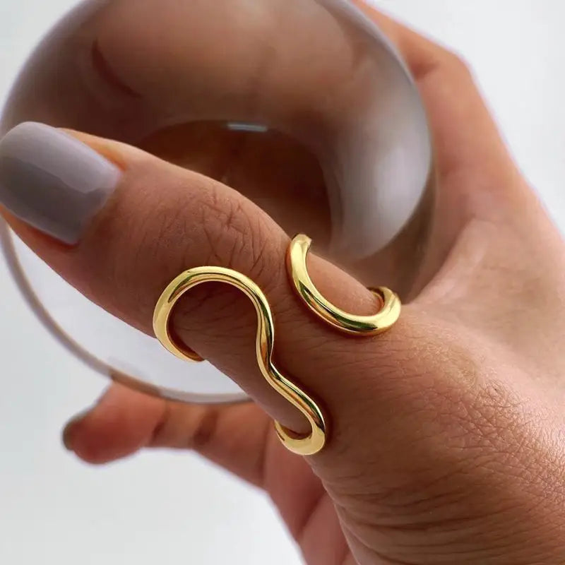 Curved Open Ring