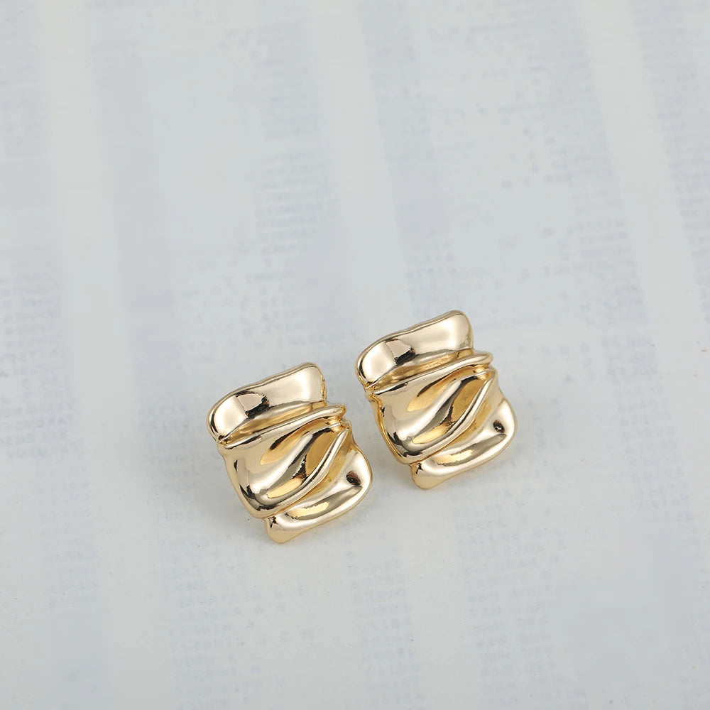 Square Ripple Earrings