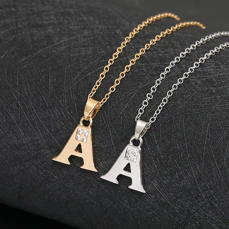 Bedazzled Initial Necklace