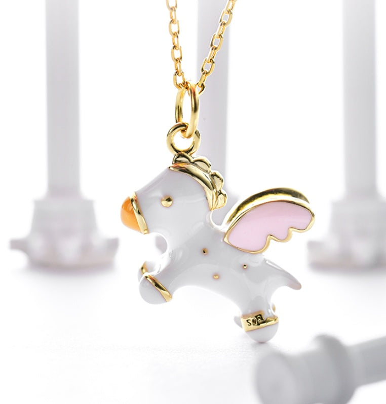 Sterling Silver Pegasus Necklace - Forge & Form