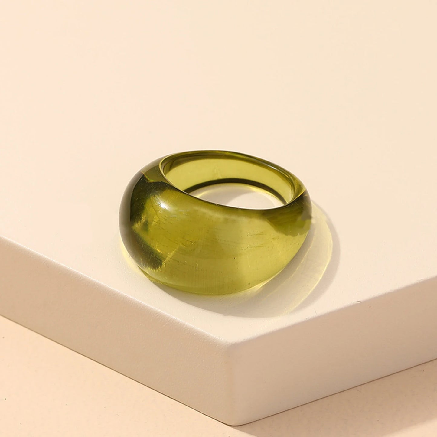 Let's Vibe Acrylic Ring