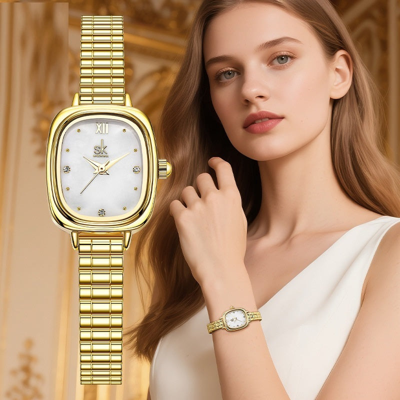 Waterproof Steel Belt Square Watch