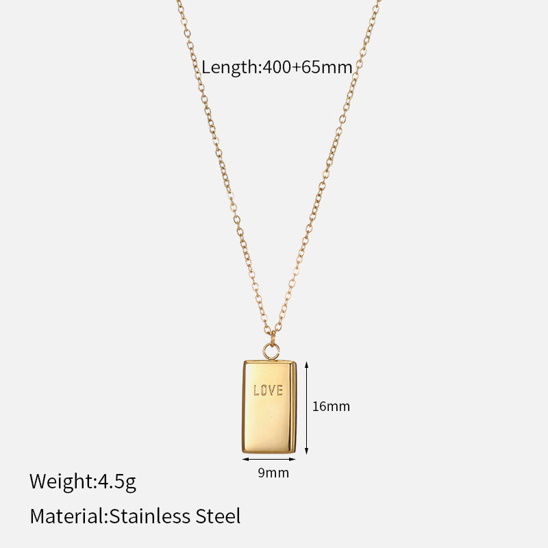 Love Rich Brick Necklace