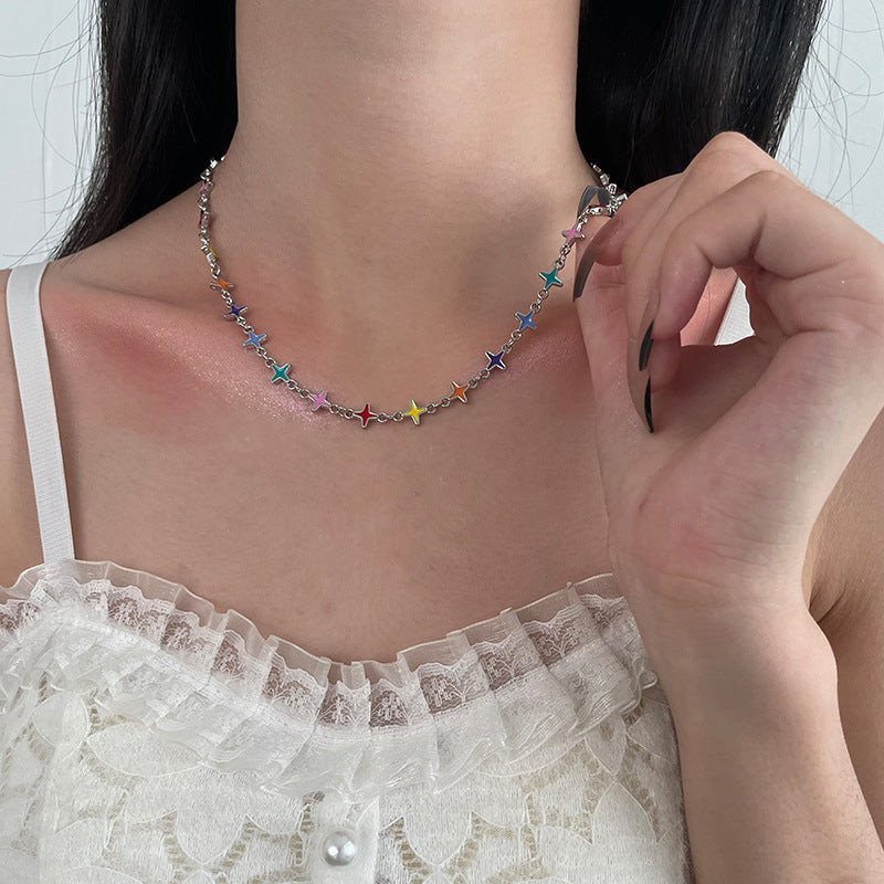 Colorful Cross Necklace