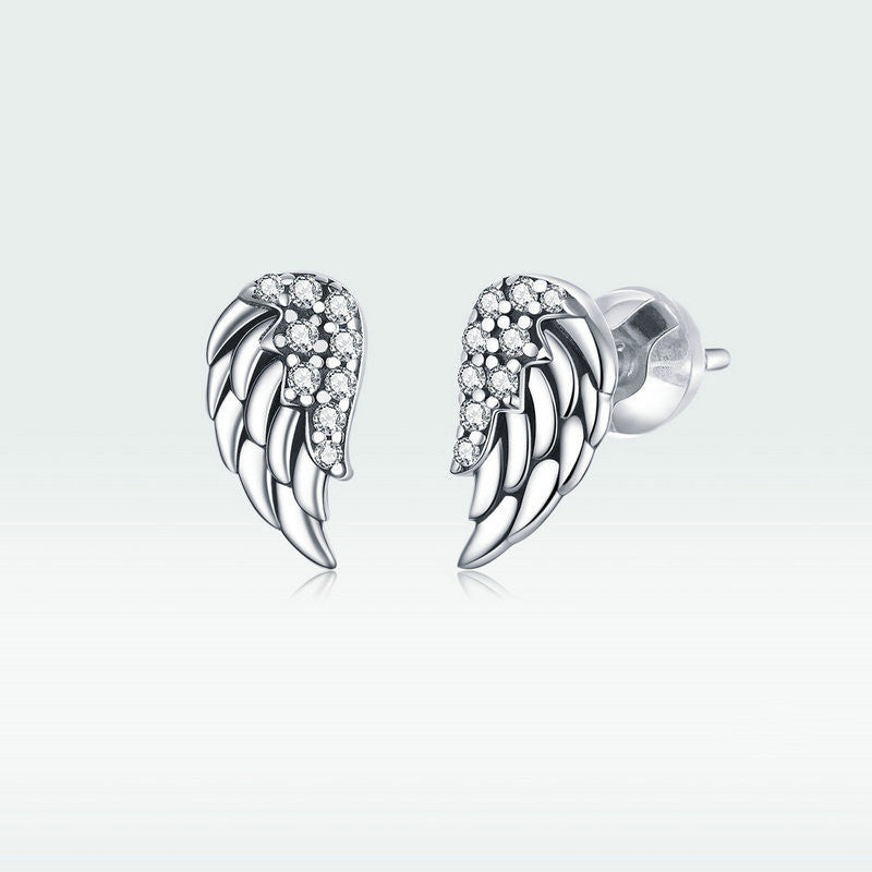 Sterling Silver Wing Stud Earrings - Forge & Form