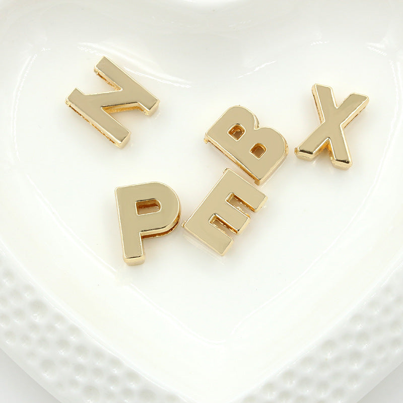 Bulky Block Letter Initial Necklace
