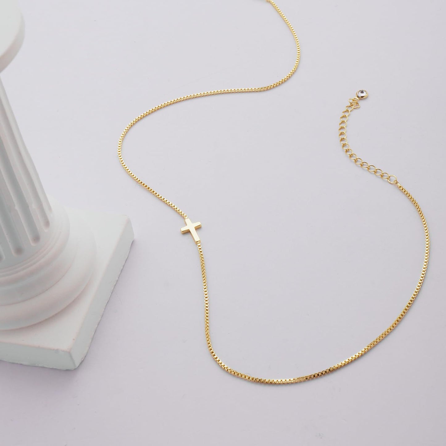 Dainty Cross Necklace - Forge & Form