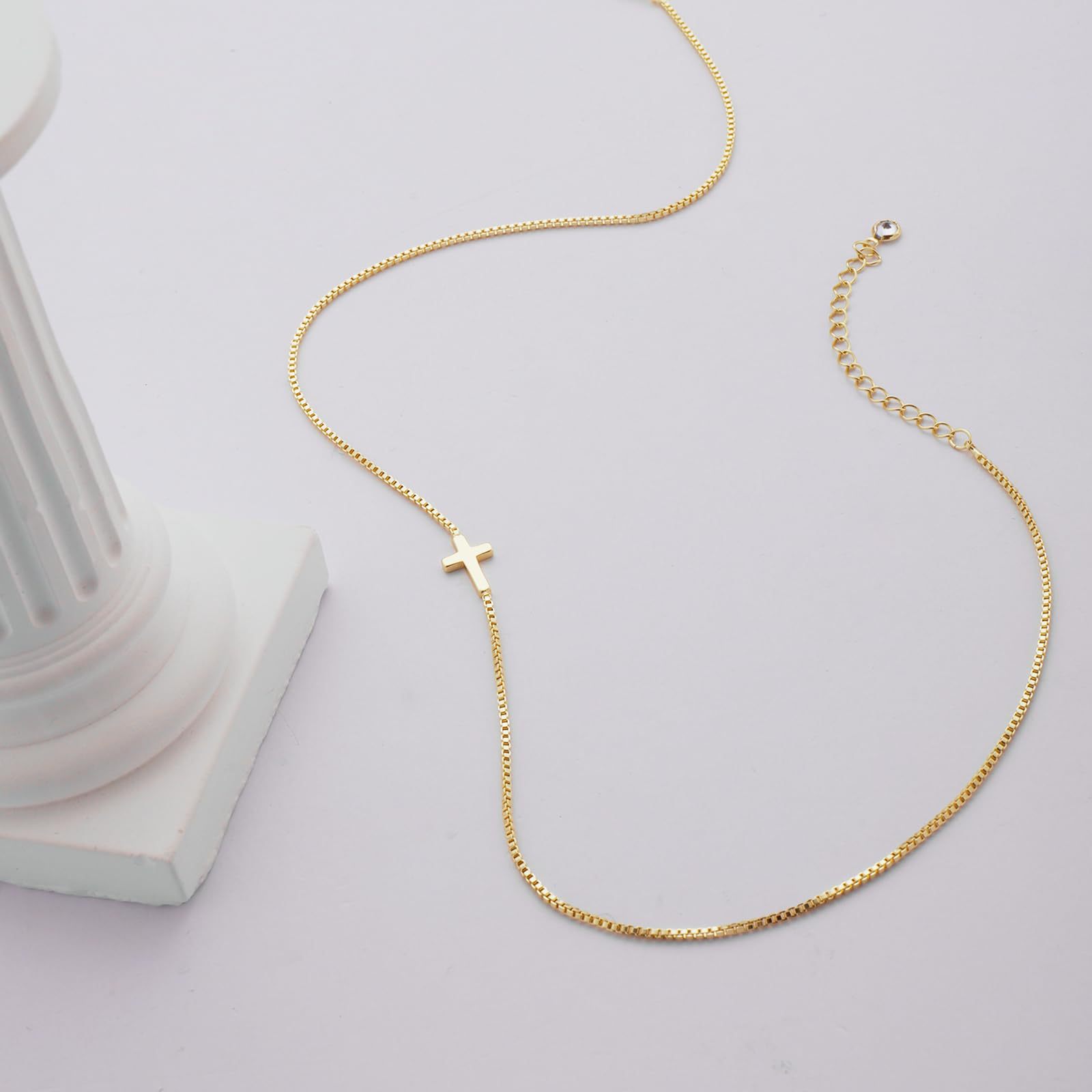 Dainty Cross Necklace - Forge & Form