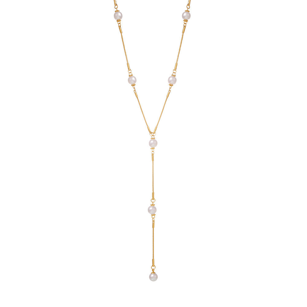 Large Pearl Lariat