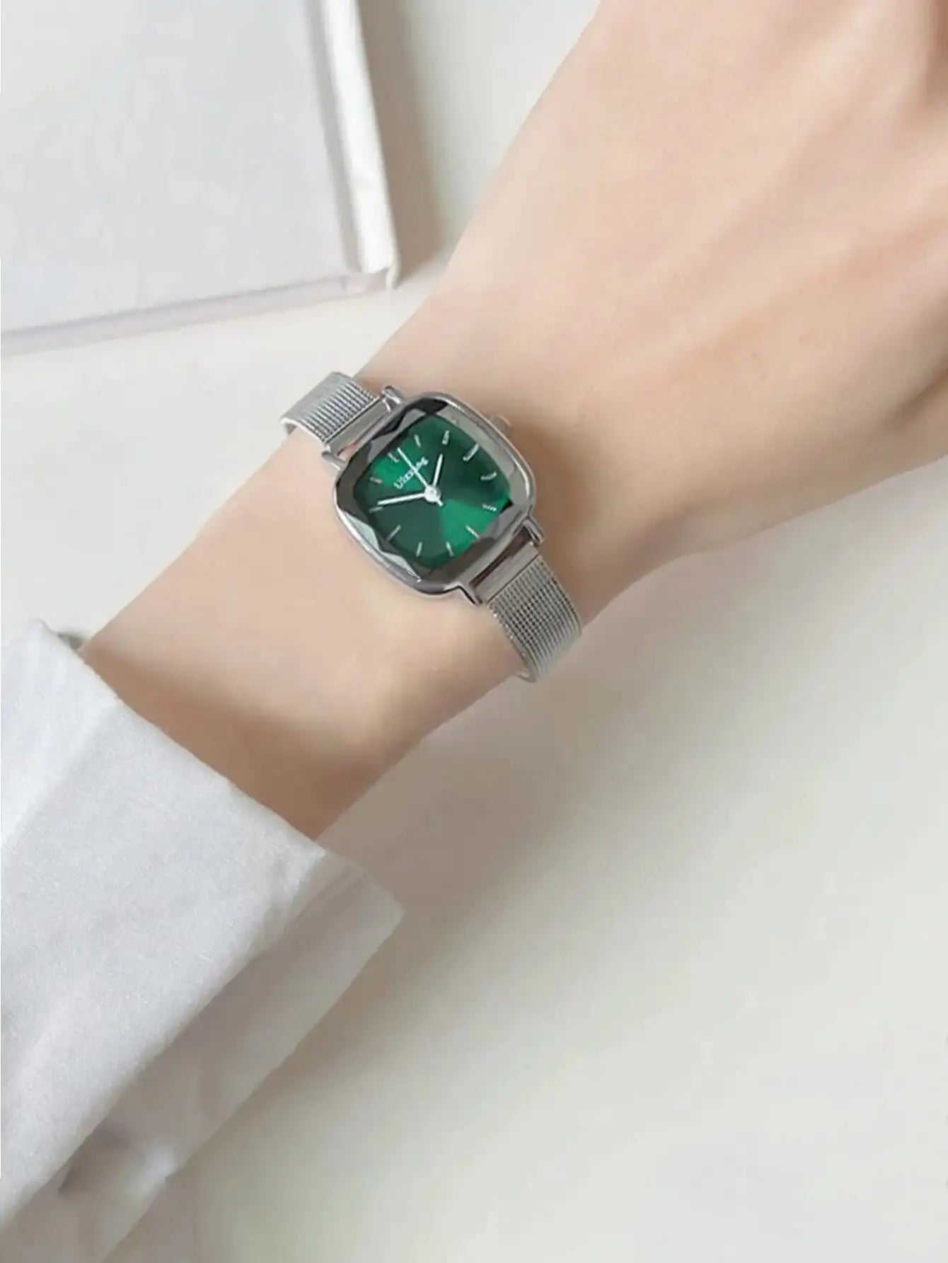 Square Metal Mesh Watch