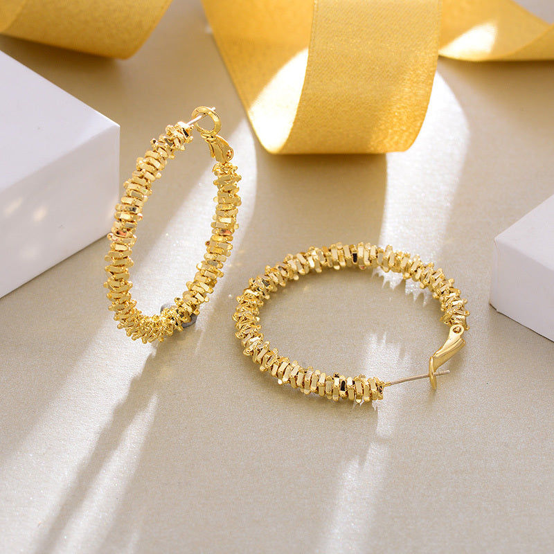 Stacked Geometric Hoop Earrings