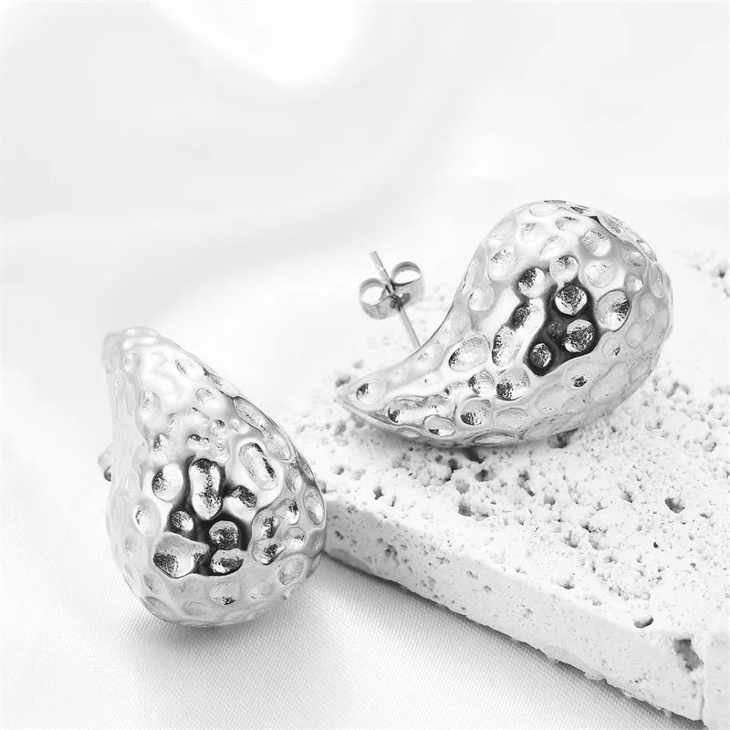 Chunky Dome Drop Earrings