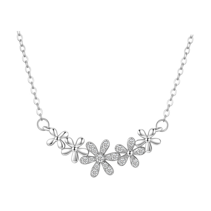 Sterling Silver Daisy Necklace - Forge & Form