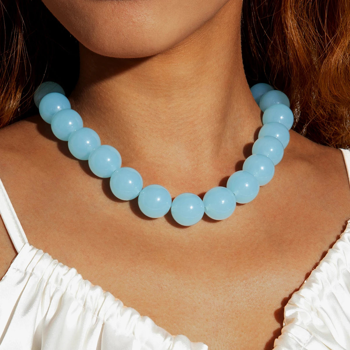 Large Round Beaded Necklace