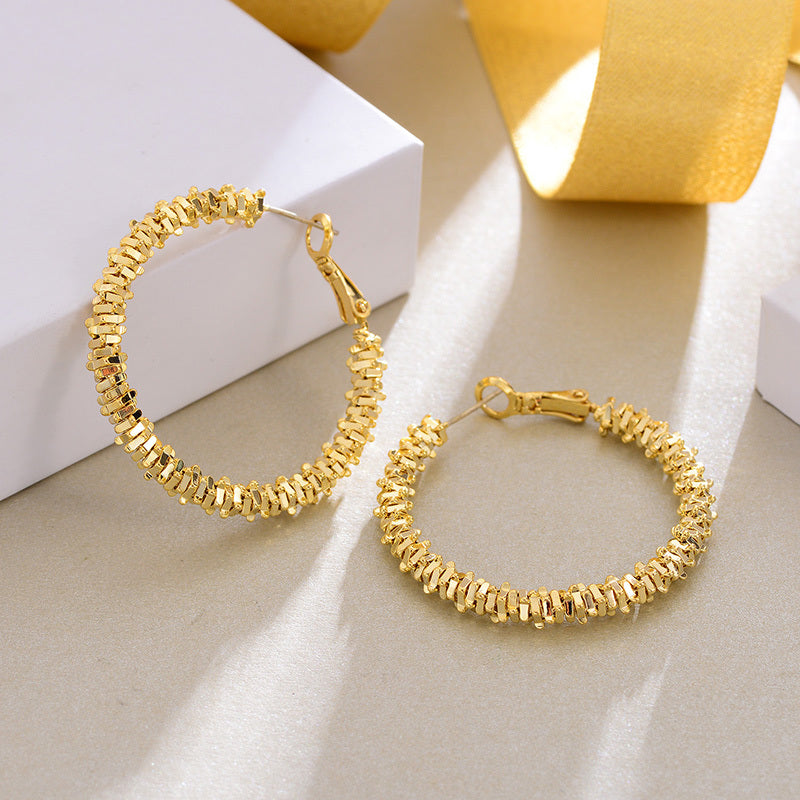 Stacked Geometric Hoop Earrings